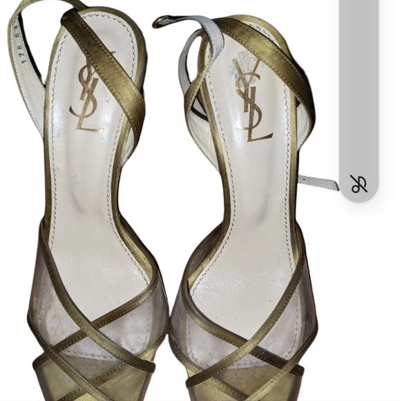 YSL CLEAR SANDALS SUMMER SPRING FALL - Picture 3 of 5